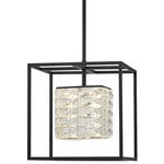 Dazzle Pendant - Matte Black / Crystal