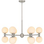 Elser Chandelier - Brushed Nickel / Opal Etched