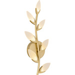 Flores Wall Sconce - Soft Gold / White