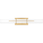 Giselle Bathroom Vanity Light - Aged Brass / Opal Etched