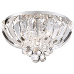 Glisten Ceiling Light - Polished Chrome / Clear