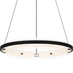 Malik Pendant - Matte Black / Clear