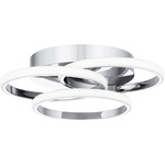 Moonan Semi Flush Ceiling Light - Polished Chrome