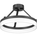 Cohen Semi Flush Ceiling Light - Oil Rubbed Bronze / White