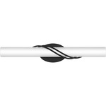 Serenade Bathroom Vanity Light - Matte Black / Etched Glass