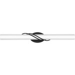 Serenade Bathroom Vanity Light - Matte Black / Etched Glass