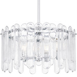 Stiles Pendant - Polished Chrome / Clear Beveled