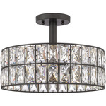Coffman Semi Flush Ceiling Light - Western Bronze
