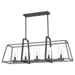 Lincoln Island Light - Distressed Iron / Clear