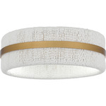 Maeve Ceiling Light - Brushed Gold / White Rope / White