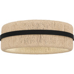 Maeve Ceiling Light - Matte Black / Ivory Rope / White