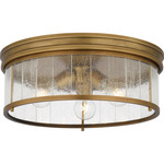 Theodora Ceiling Light - Weathered Brass / Clear