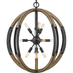 Babaton Pendant - Old Black / Walnut