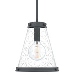 Bristol Pendant - Mottled Black / Clear Seedy