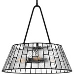 Rainier Pendant - Matte Black / Clear
