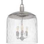 Selma Pendant - Brushed Nickel / Clear Water