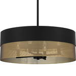 Alani Pendant - Matte Black / Gold