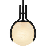 Orbit Pendant - Matte Black / Alabaster