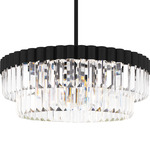 Starlight Pendant - Matte Black / Clear