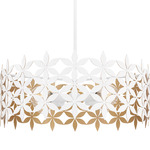 Piper Pendant - Matte White / Gold