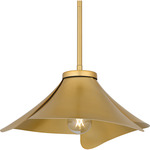 Wisp Pendant - Light Gold