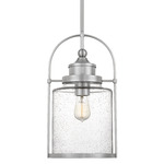 Payson Pendant - Brushed Nickel / Clear Seedy
