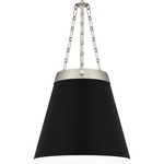 Alwyn Pendant - Brushed Nickel / Black