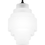 Driscoll Pendant - Matte Black / Etched Clear
