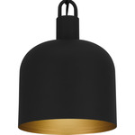 Raquel Pendant - Matte Black / Gold