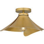 Wisp Semi Flush Ceiling Light - Light Gold