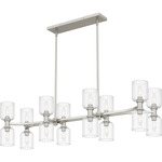 Ramada Island Light - Brushed Nickel / Clear