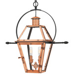 Rue De Royal Outdoor Pendant - Aged Copper / Clear