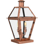 Rue De Royal Outdoor Pier Light - Aged Copper / Clear