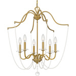 Sunday Chandelier - Aged Brass