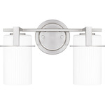 Seymour Bathroom Vanity Light - Brushed Nickel / Opal Etched