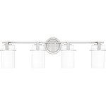 Seymour Bathroom Vanity Light - Brushed Nickel / Opal Etched