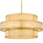 Stoneland Pendant - Brushed Gold / Capiz