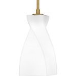 Stetson Pendant - Brushed Gold / Opal