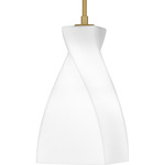 Stetson Pendant - Brushed Gold / Opal
