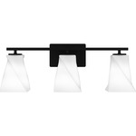 Stetson Bathroom Vanity Light - Matte Black / Opal Etched