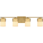 Tenley Bathroom Vanity Light - Aged Brass / Opal Etched