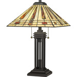 Stevie Table Lamp - Western Bronze / Multicolor