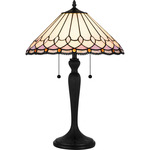 Inez Table Lamp - Matte Black / Multicolor