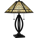 James Table Lamp - Matte Black / Multicolor