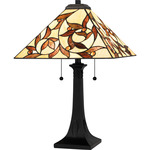 Zion Table Lamp - Matte Black / Multicolor