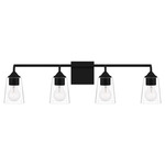 Thoresby Bathroom Vanity Light - Matte Black / Clear