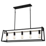 Tippet Island Light - Matte Black / Wood