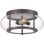 Trilogy Ceiling Light - Old Bronze / Clear Seedy