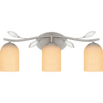 Ulysses Bathroom Vanity Light - Brushed Nickel / Opal Etched