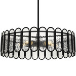 Vera Pendant - Matte Black / Clear